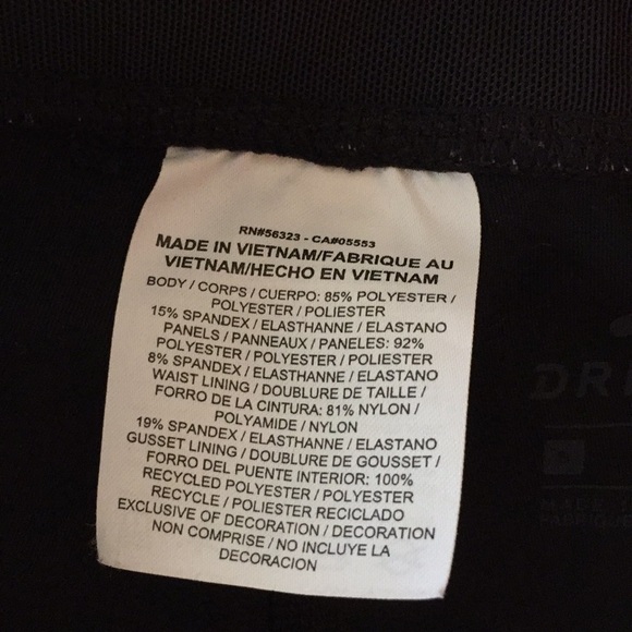 Nike Black Dri-Fit Cropped Leggings Size S - Picture 9 of 10